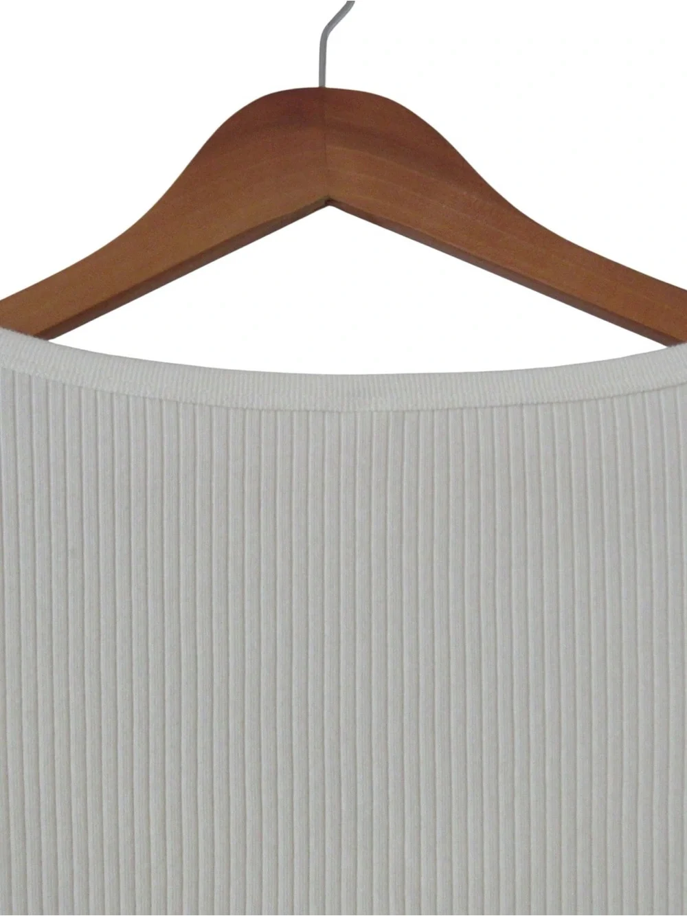 Uniqlo Cotton Ribbed Long Sleeve Cropped Cardigan Medium Off White Cream Henley